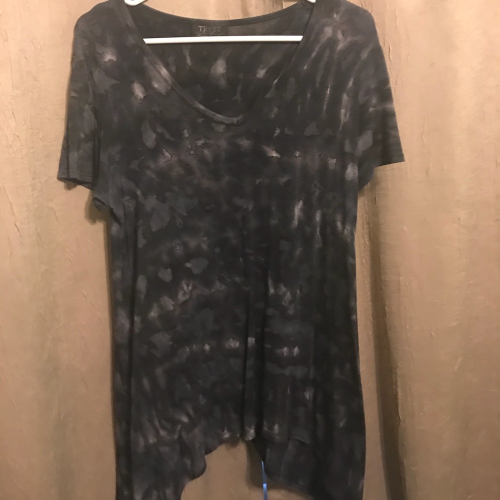 Tryst Brand  tunic black gray size M